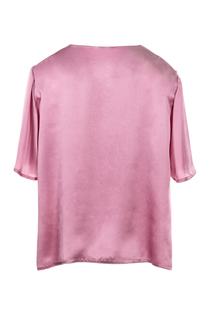 Dusty Pink - Silk Blouse back