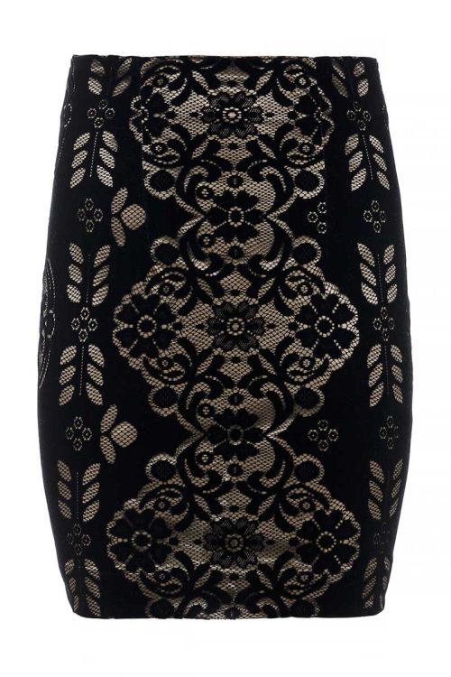 Black Velvet - Lace Skirt