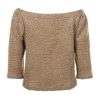 Beige Knitted Blouse back