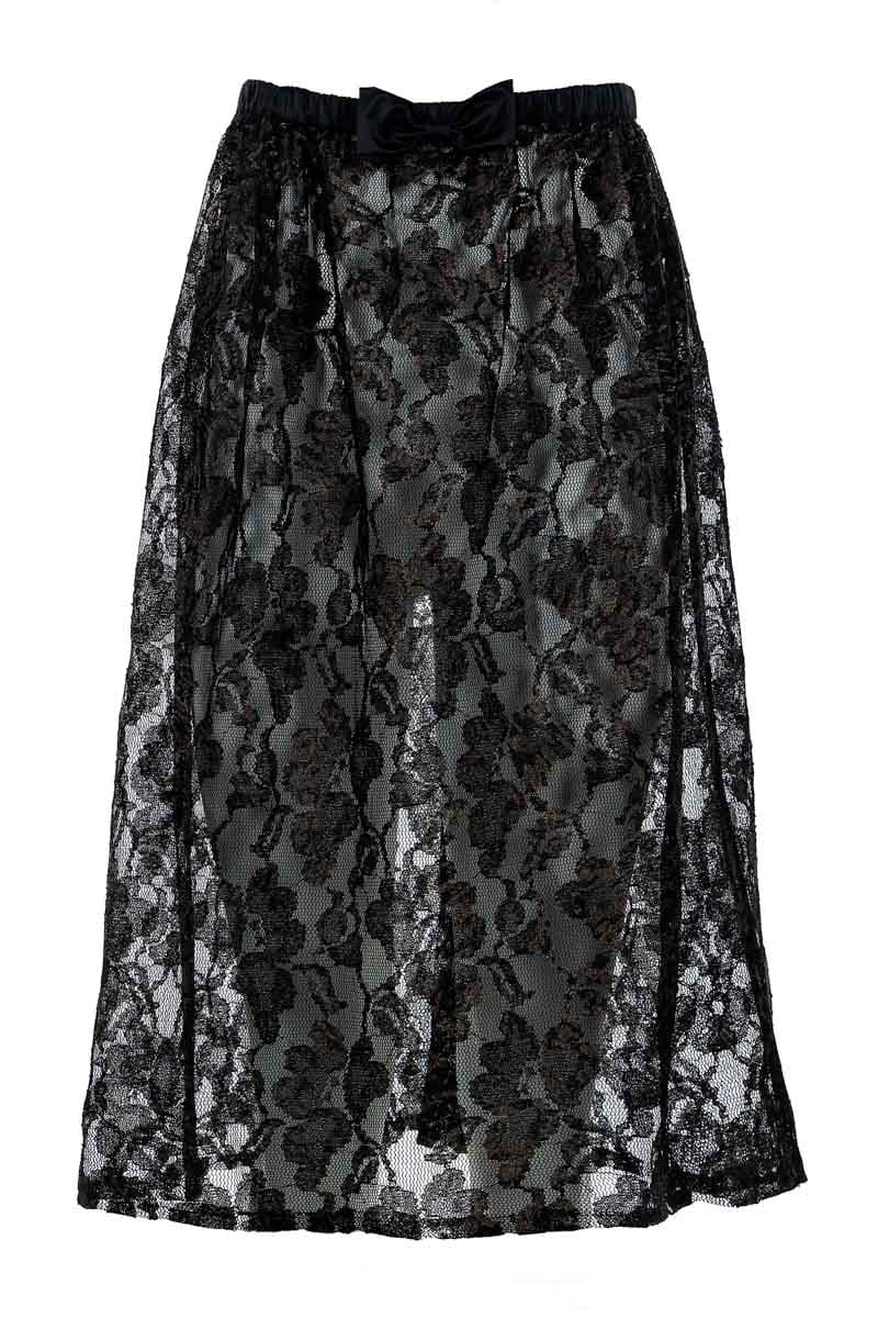 Black-Brown Lace Skirt